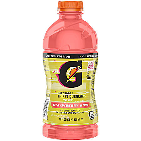 Thirst Quencher 28 oz Strawberry Kiwi Sports Drink