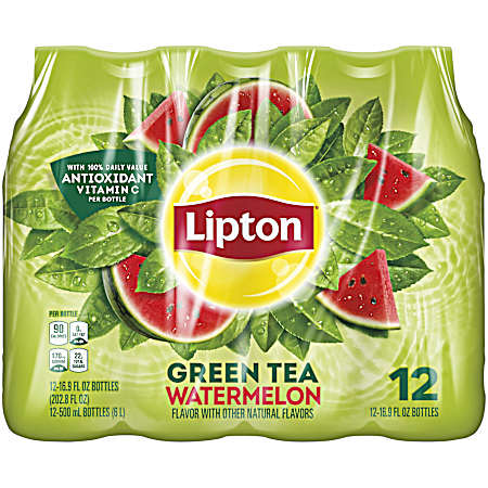 16.9 oz Watermelon Green Tea - 12 pk