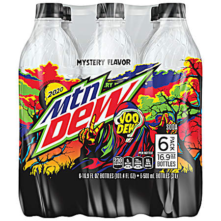 16.9 oz VooDew Soda - 6 pk