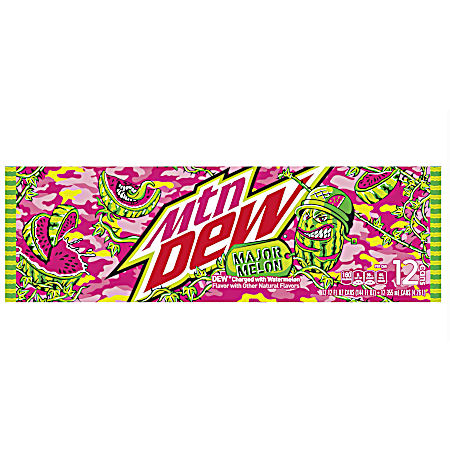 12 fl oz Major Melon Soda - 12 Pk