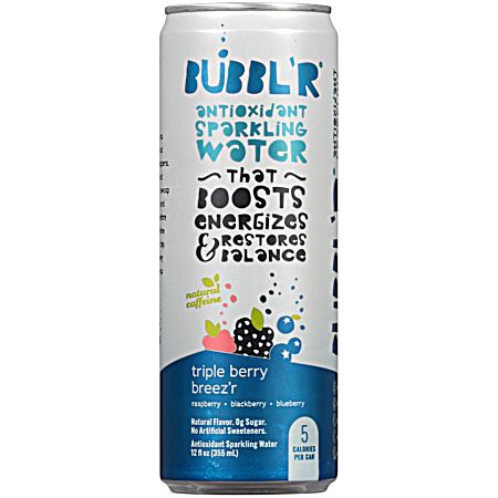 Antioxidant 12 oz Triple Berry Breez'r Sparkling Water