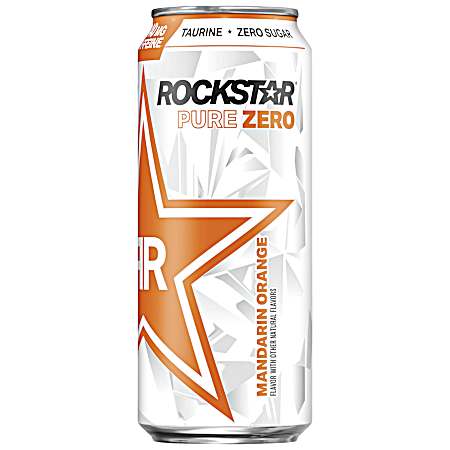 16 oz Pure Zero Mandarin Orange Energy Drink