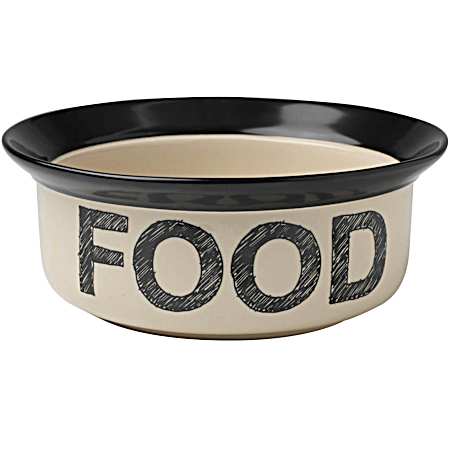 8 In Pooch Basics Ceramic Pet Food Bowl