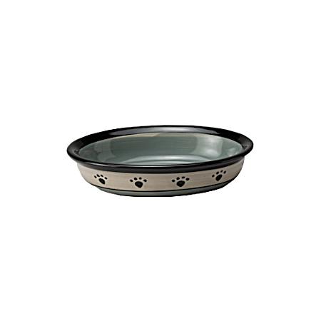 16 oz Ceramic Metro Oval Cat & Dog Bowl