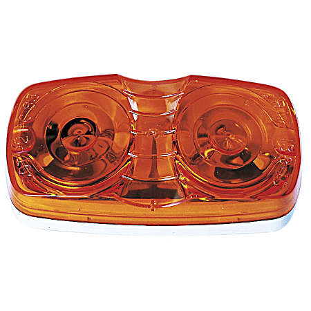 Amber Double Bullseye Clearance & Side Marker Light - V138A