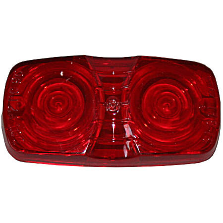 Red Double Bullseye Clearance & Side Marker Light - V138R