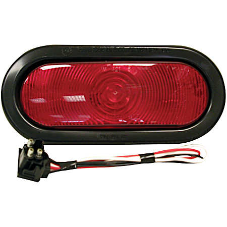 Red Oval Stop, Turn & Tail Light - V421KR