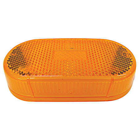 Amber Replacement Clearance & Side Marker Lens w/ Reflector - 108-15A