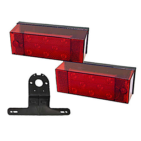 80 in Red LED Submersible Low Profile Rear Trailer Light Kit  - V947