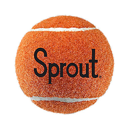 Orange Tennis Ball Dog Toy