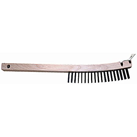 Curved Handle Scratch Brush with Scraper