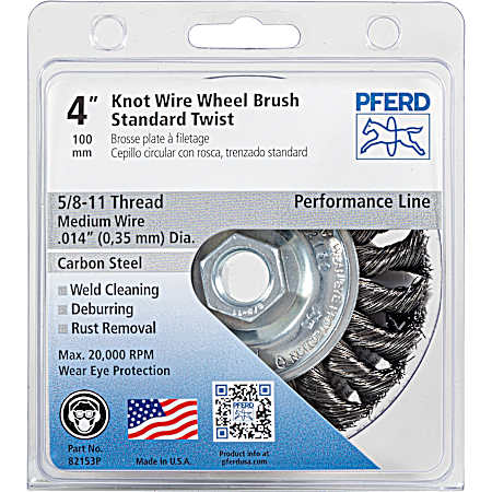 4 in Standard Twist Knot Wire Wheel Brush