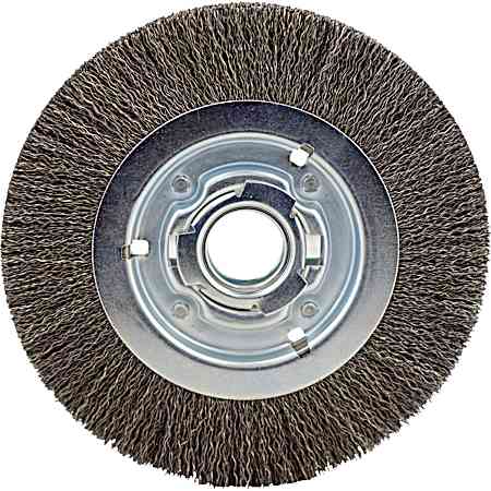 8 In. Crimped Wire Wheel Brush - Medium Face