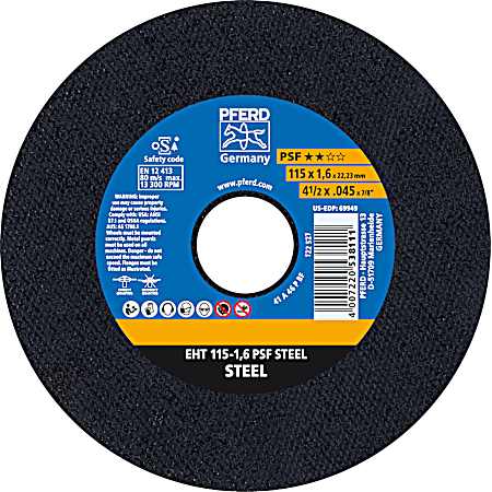 4-1/2 in Cut-Off Wheel for Steel