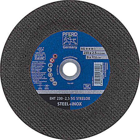 9 in Cut-Off Wheel for Steel/Stainless Steel - 7/8 in AH