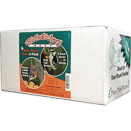 Nutty Butter Suet Cakes Wild Bird Food, 11 oz - 10 pk
