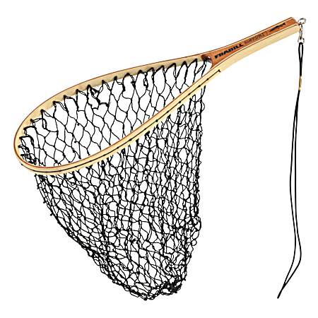 11 in x 15 in Black Tear Drop Trout Vinylon Mesh Net w/ Wood Handle