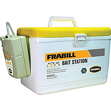 8-qt Yellow/White Min-O-Life Personal Bait Station
