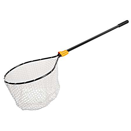 21 in x 24 in Hoop Clear Rubber Conservation Landing Net