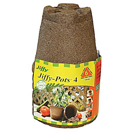 4 in Jiffy-Pots - 6 Pk