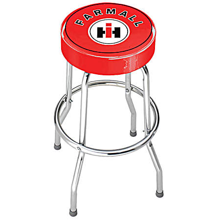 Farmall Logo Garage Stool