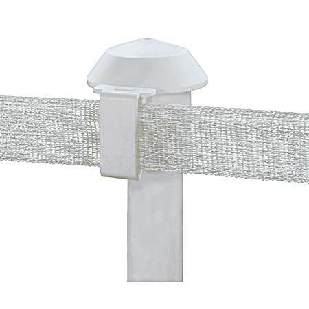 White T-Post Cap Insulators - 10 Pk