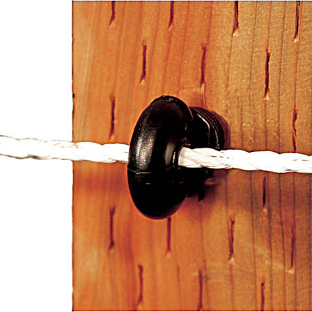 3.75 in Black Screw-In Ring Insulators - 10 Pk