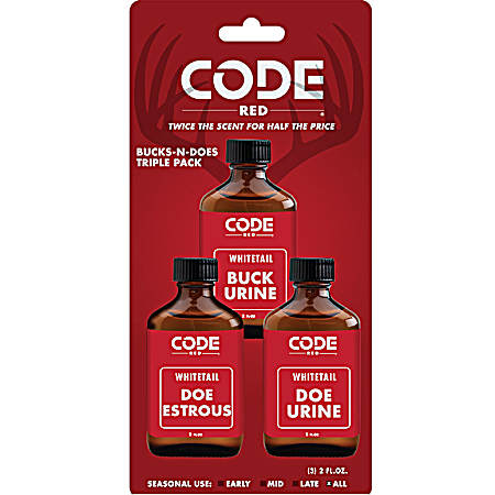 Whitetail Buck-N-Does Attractant Combo - 3 Pk