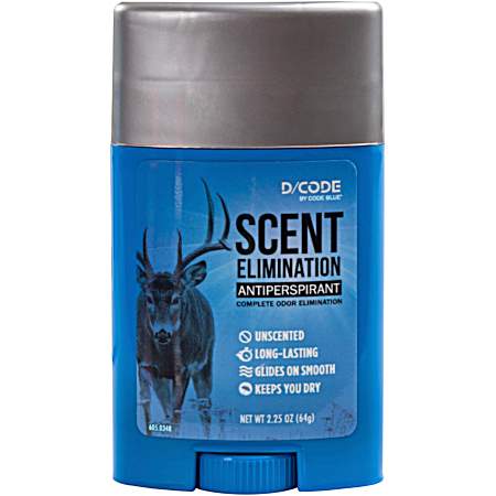 2.25 oz D/Code Scent Elimination Antiperspirant Stick