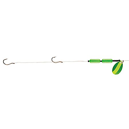 Floating Worm Harness - Lime Yellow/Lime Green