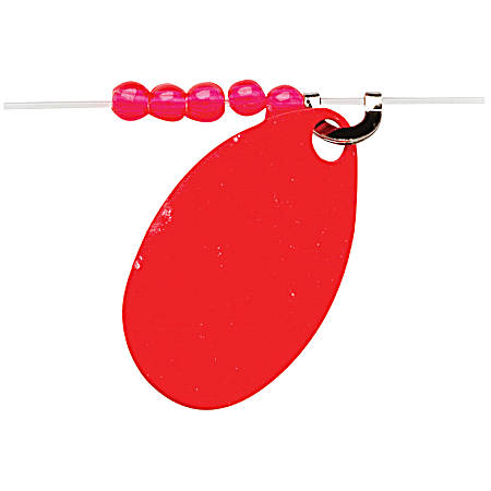 Red Devil Heart-of-Steel Spinner - Fl. Red
