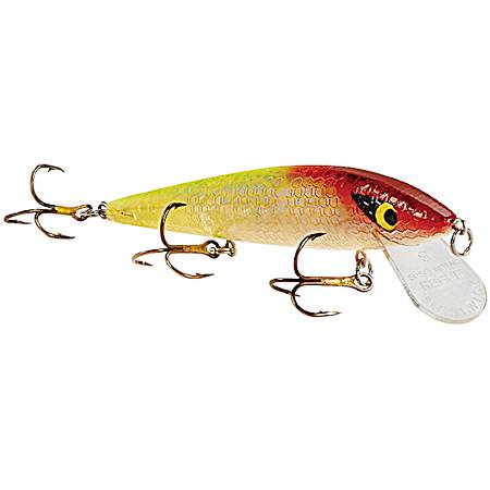 Suspended Rattlin’ Rogue Jerkbait - Crackle Clow