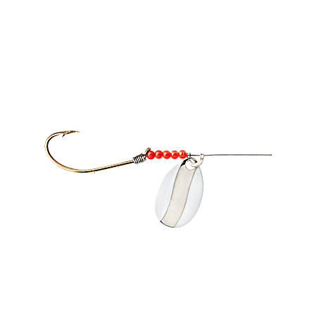 White/Chrome Red Devil Heart-of-Steel Spinner