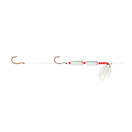 White/Chrome Floating Worm Harness