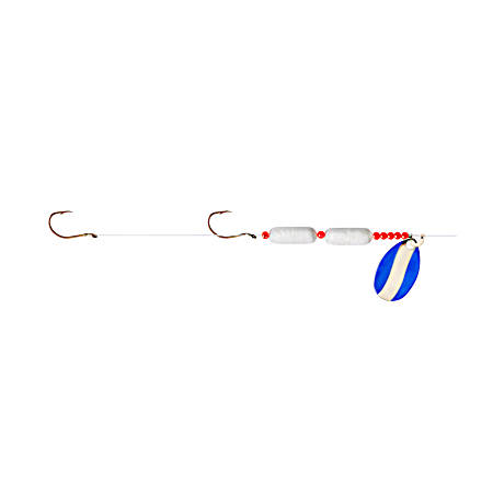 Blue/Chrome Floating Worm Harness