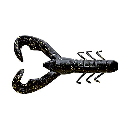 Black Gold Flake Christie Craw Plastic Crawfish