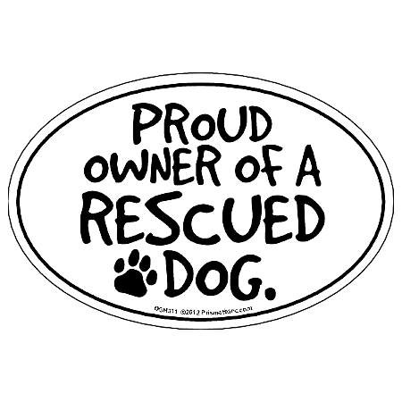 Proud Owner of a Rescued Dog Magnet