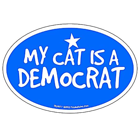 My Cat Is a Democrat Magnet