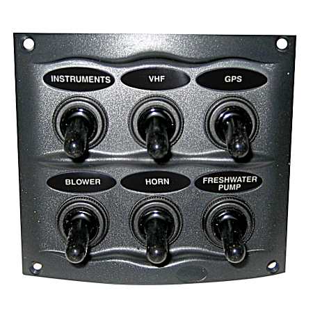 Waterproof Panel w/ 6 Switches