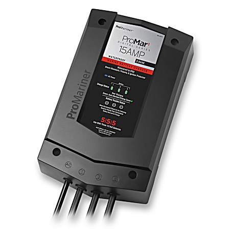 Promar1 DS 15 Amp 3 Bank Waterproof Battery Charger