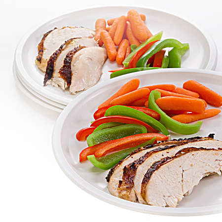 White Microwave Plates - Set of 4