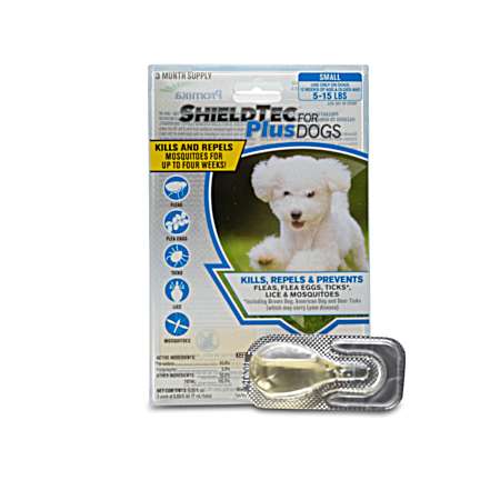 ShieldTec Plus Flea, Tick & Mosquito Control for Dogs (5-15 lbs) - 3 Pk