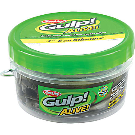 Gulp Alive Black Shad Minnow Bait