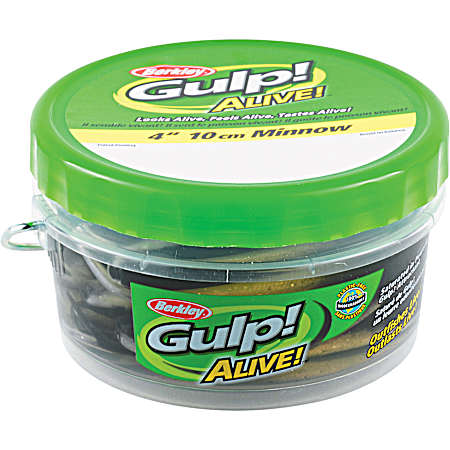 Gulp Alive Black Shad Minnow Bait