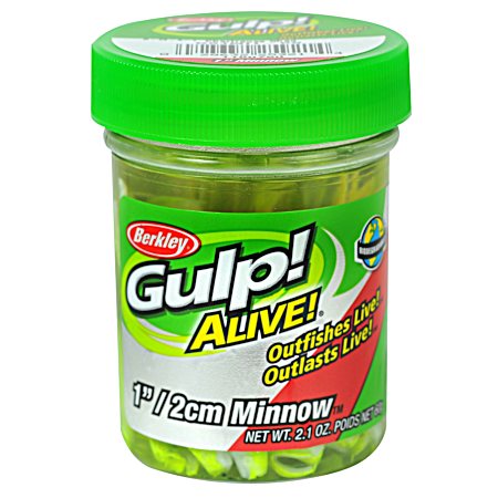 Gulp! Alive! Chartreuse Shad Minnow Bait