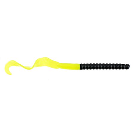 PowerBait Power Worm - Black Chartreuse