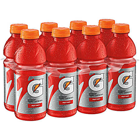 Thirst Quencher 20 oz Fruit Punch Sports Drink - 8 Pk