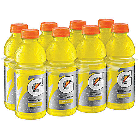 Thirst Quencher 20 oz Lemon Lime Sports Drink - 8 Pk