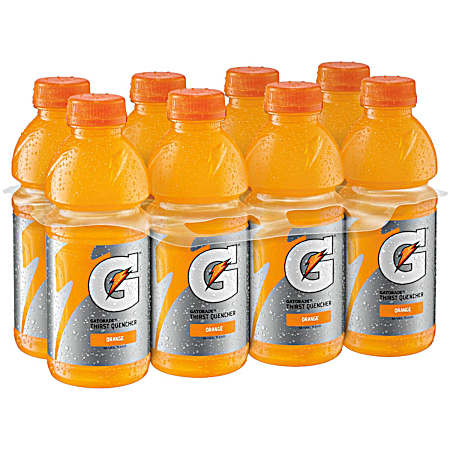 Thirst Quencher 20 oz Orange Sports Drink - 8 Pk