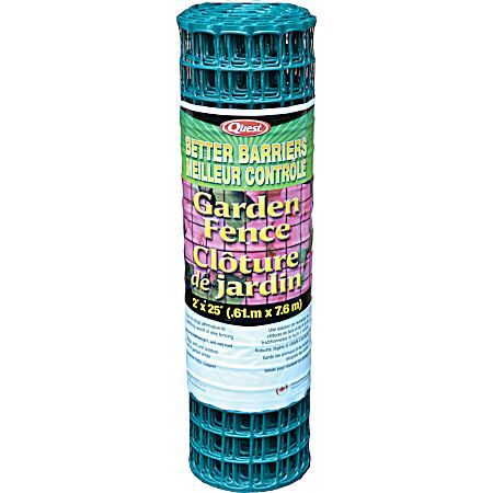 2 ft x 25 ft Green Garden Fence